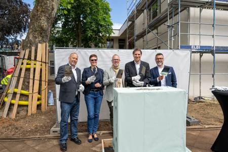 Grundsteinlegung Kita Schwabenheimer Straße Juni 2026