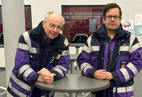 Notfallseelsorger Ulrich Nellen und Dominik Wille