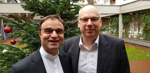 Die Dekane Karl Jung und Ralph Hartmann