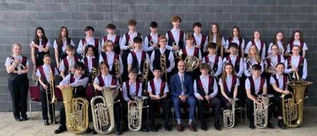 die Bläsergruppe des Oldham Music Service