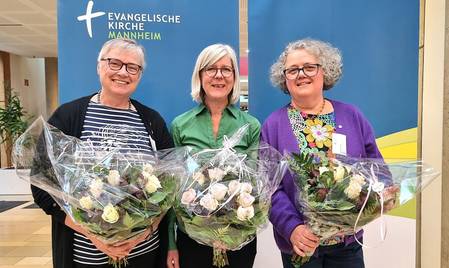 Die drei Mannheimer Landessynodalen