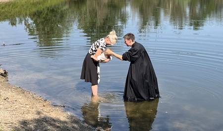 Bild vom Tauffest am Wilhelmswörthweiher