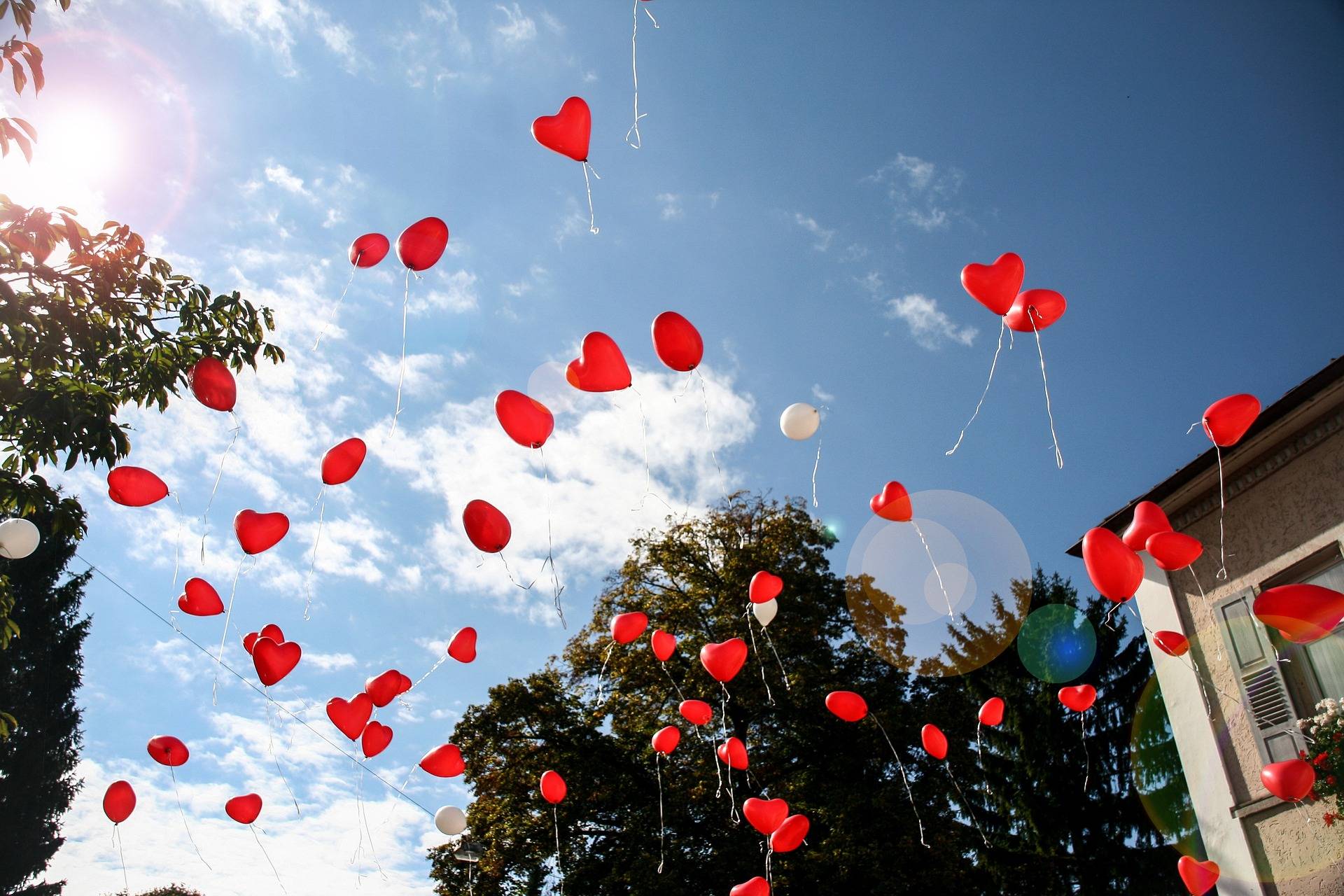 Bild von Herzballons