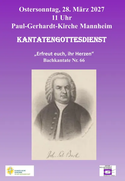 Flyer für Konzert von Barock Vokal am 28. März 2027