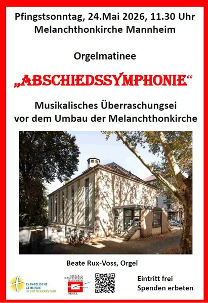 Plakat für das Orgelkonzert am 24.05.2026